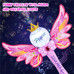 Hugeway Princess Bubble Wand color bursts brighten outdoor play