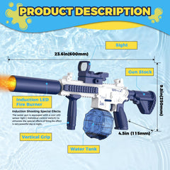Hugeway water gun with LED muzzle for night battles