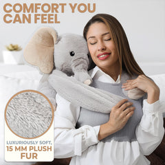 Hathi Elephant 4.5 lb weighted plush for a grounding feel