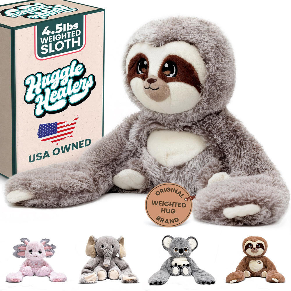 Huggle Healers Marshmallow Sloth in hug-ready pose for cozy comfort