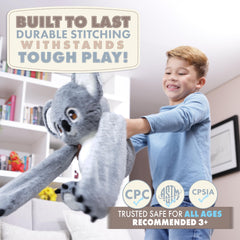 Huggle Healers Noa Koala offers a plush texture for soothing moments.
