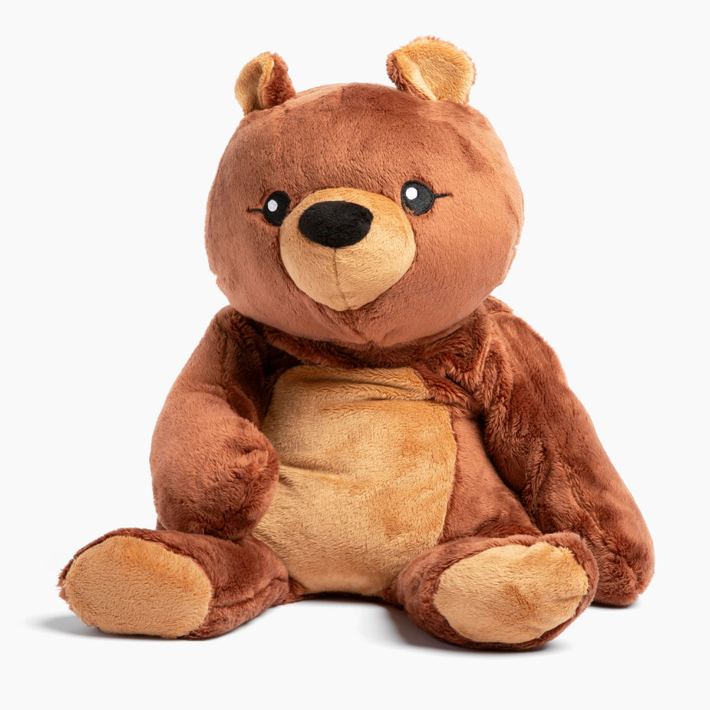 HUGIMALS Darby the Bear front view, a comforting weighted plush for calm evenings