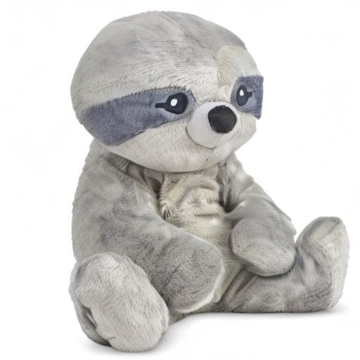Hugimals Sam the Sloth soft plush fabric provides cozy comfort for all ages.