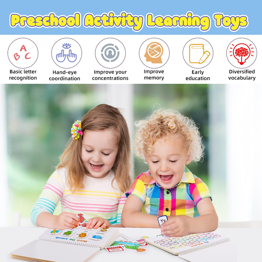 Huijing Busy Book colors and shapes pages boost visual perception and tracing