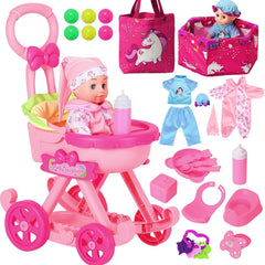 HUITEM main stroller with smooth wheels for easy at-home use.