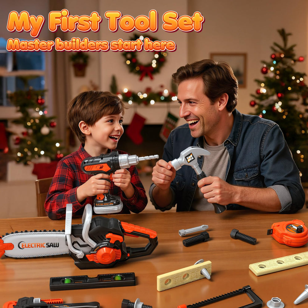 HUITEM Kids tool set gift packaging ideal for holidays.