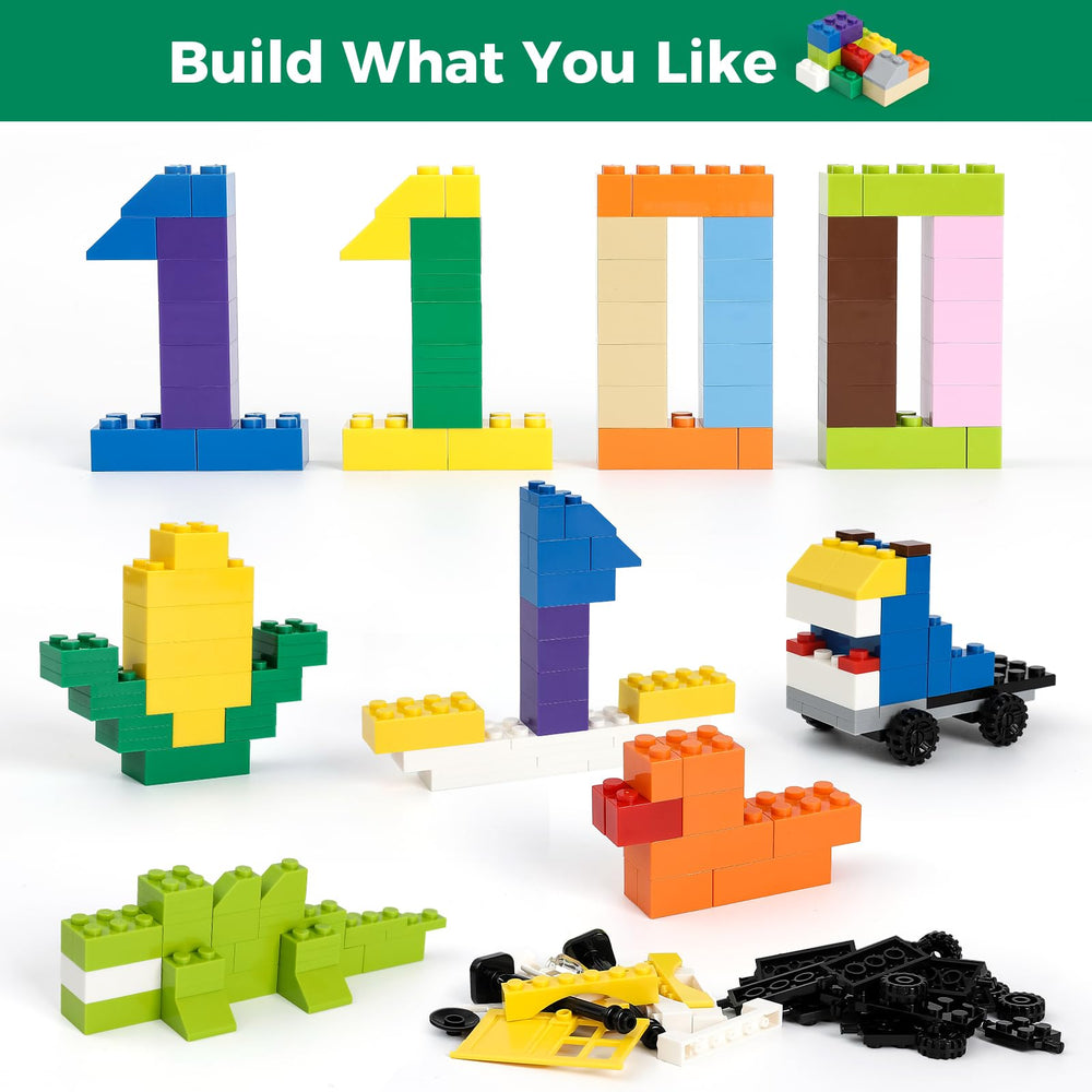 HUIZDQ colorful bricks supporting creative mixed-color builds