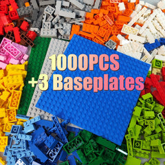 HUIZDQ blue base plate for creative stacking and tall structures