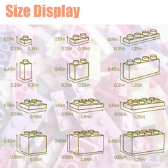 HUIZDQ durable pink-purple-white blocks ensure long-lasting building fun.