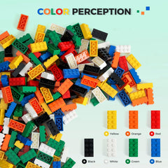 HUIZDQ red 2x4 bricks provide bright, durable blocks for creative play.