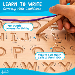 Hulats board features clear direction arrows and carry handles for guided practice