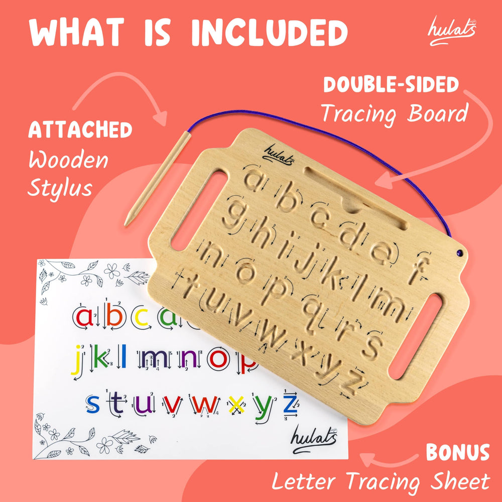 Hulats lightweight wooden writing board ideal for travel and classroom use