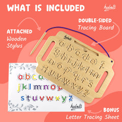 Hulats lightweight wooden writing board ideal for travel and classroom use