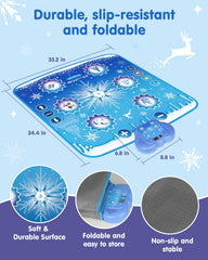 Humzo Frozen dance mat volume controls allow quiet practice or louder parties.