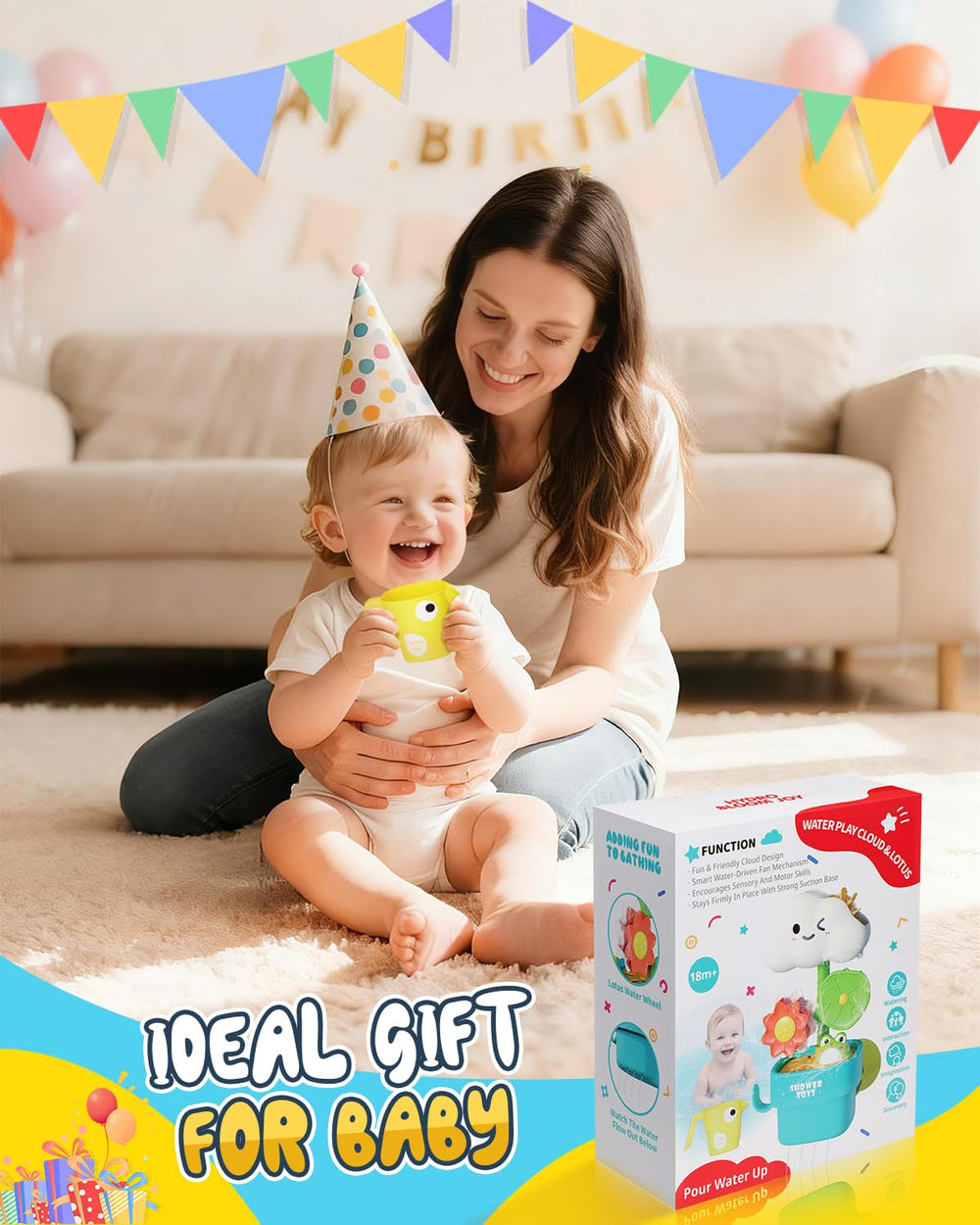 Humzo Gift-Ready Bath Toy Set – perfect for birthdays