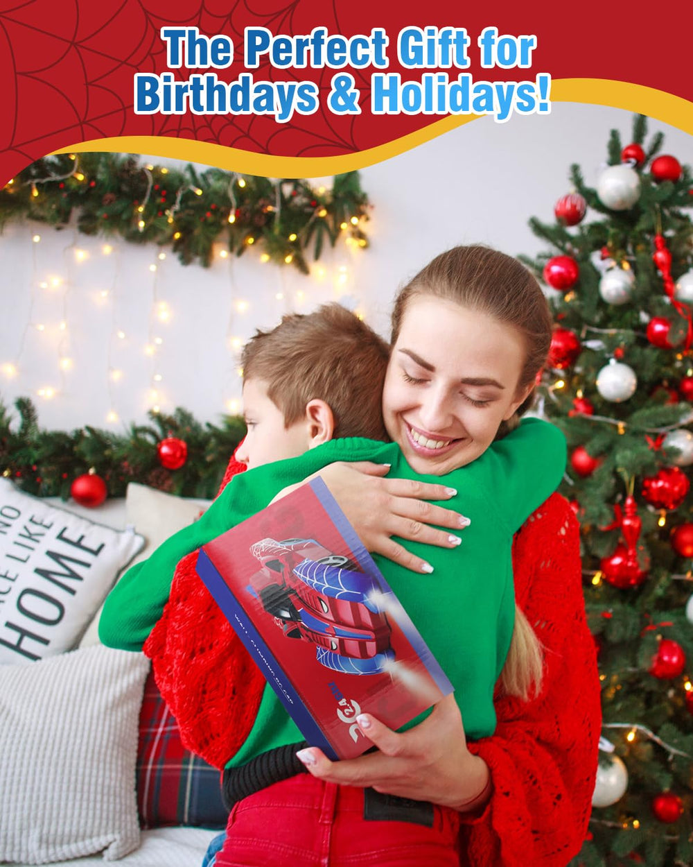 Humzo Spider Hero packaging is gift-ready for birthdays and holidays.