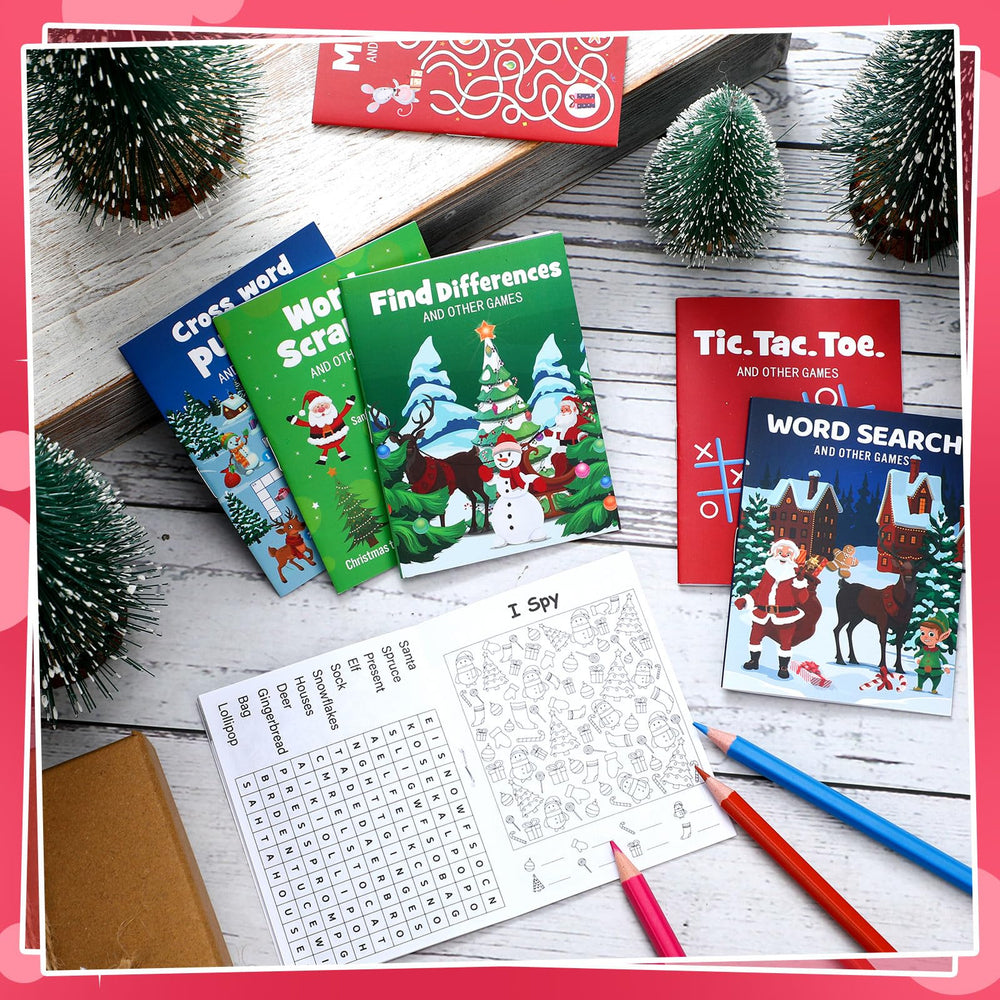 Hungdao Christmas mini activity book snowman pattern, supports quiet downtime during holidays