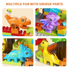 Hunloot classic blocks dinosaur offers imaginative stacking and early engineering exploration.