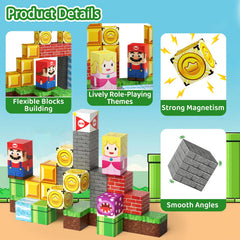 Hunloot magnetic cubes built to last for daily, safe play