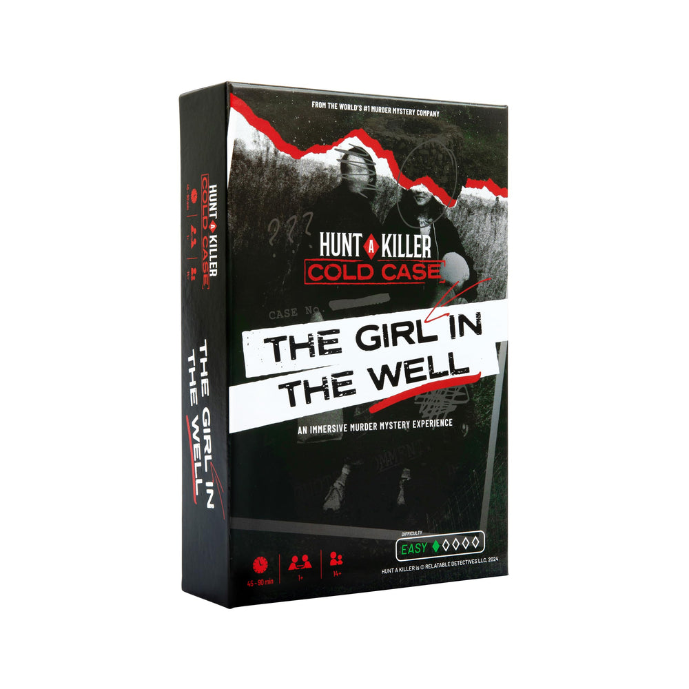 Hunt A Killer: Girl in the Well cover sets a suspenseful game-night mood.