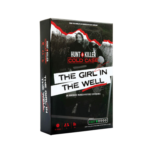 Hunt A Killer: Girl in the Well cover sets a suspenseful game-night mood.