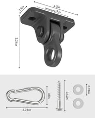 HUPBIPY double-bearing swivels reduce friction and noise during use.