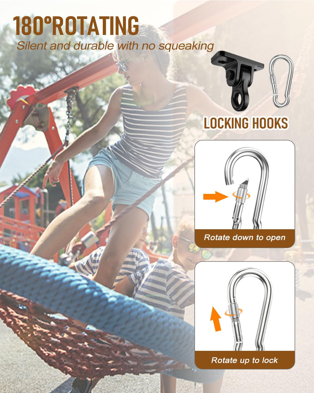 HUPBIPY no-tools-required installation speeds up porch, patio, or indoor setups.