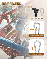HUPBIPY no-tools-required installation speeds up porch, patio, or indoor setups.