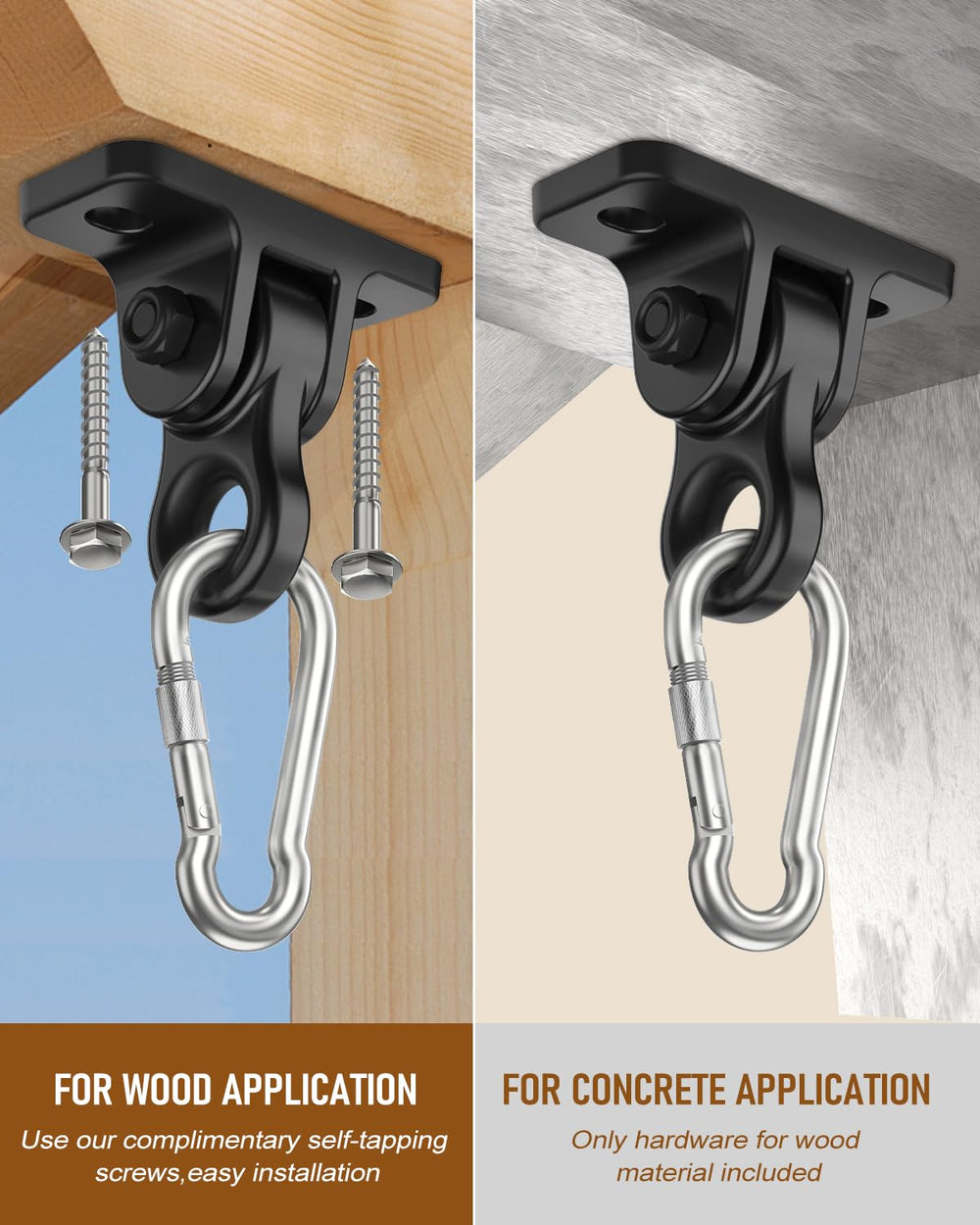 HUPBIPY mounting screws and fixing ring included for quick, safe setup.