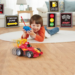 Huray Rayho kids race-theme room decor for playful spaces.