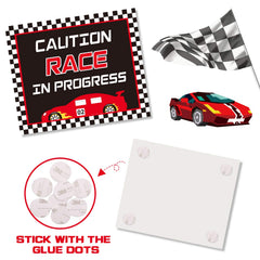 Huray Rayho racing party photo backdrop for memorable pics.