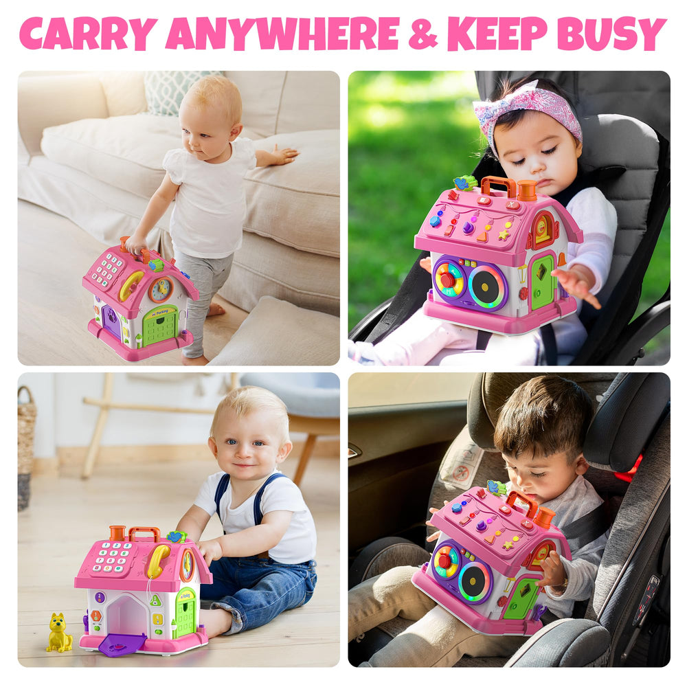 Hurdaos toy house telephone for pretend play and social interaction.
