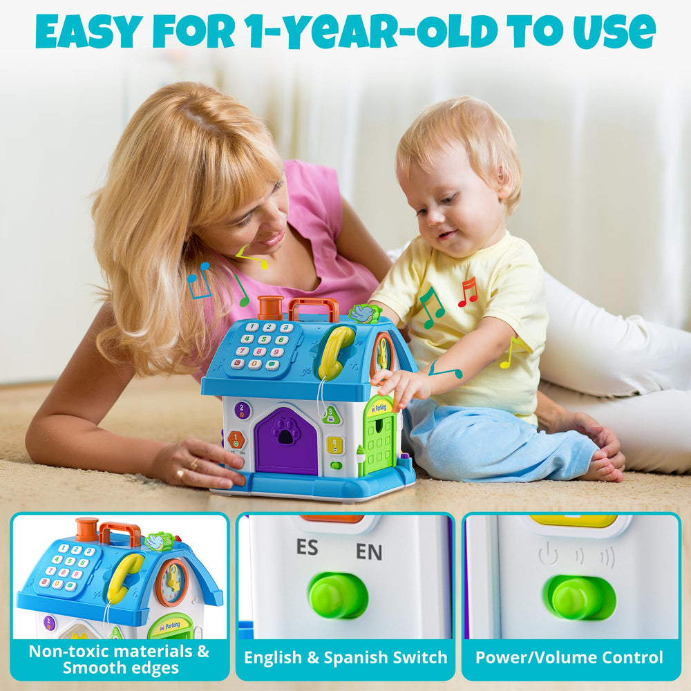Hurdaos radio-telephone-clock fosters language cues and cause-and-effect learning.