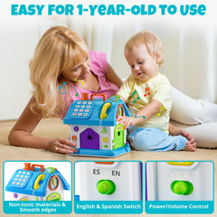 Hurdaos radio-telephone-clock fosters language cues and cause-and-effect learning.
