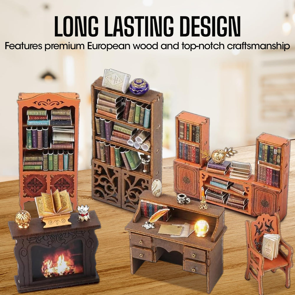 HURUC Book Nook Kit: beginner-friendly assembly with clear steps for a stress-free project.