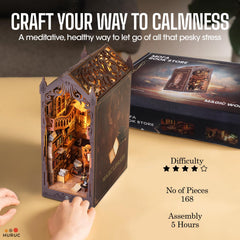HURUC Book Nook Kit: a thoughtful gift for book lovers and crafters.