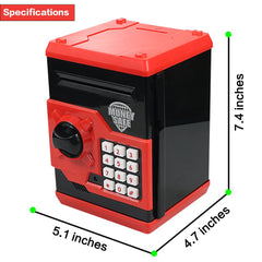 HUSAN Piggy Bank bill slot demonstrates front intake with auto roll-in