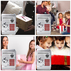 HUSAN piggy bank pack includes manual for setup.