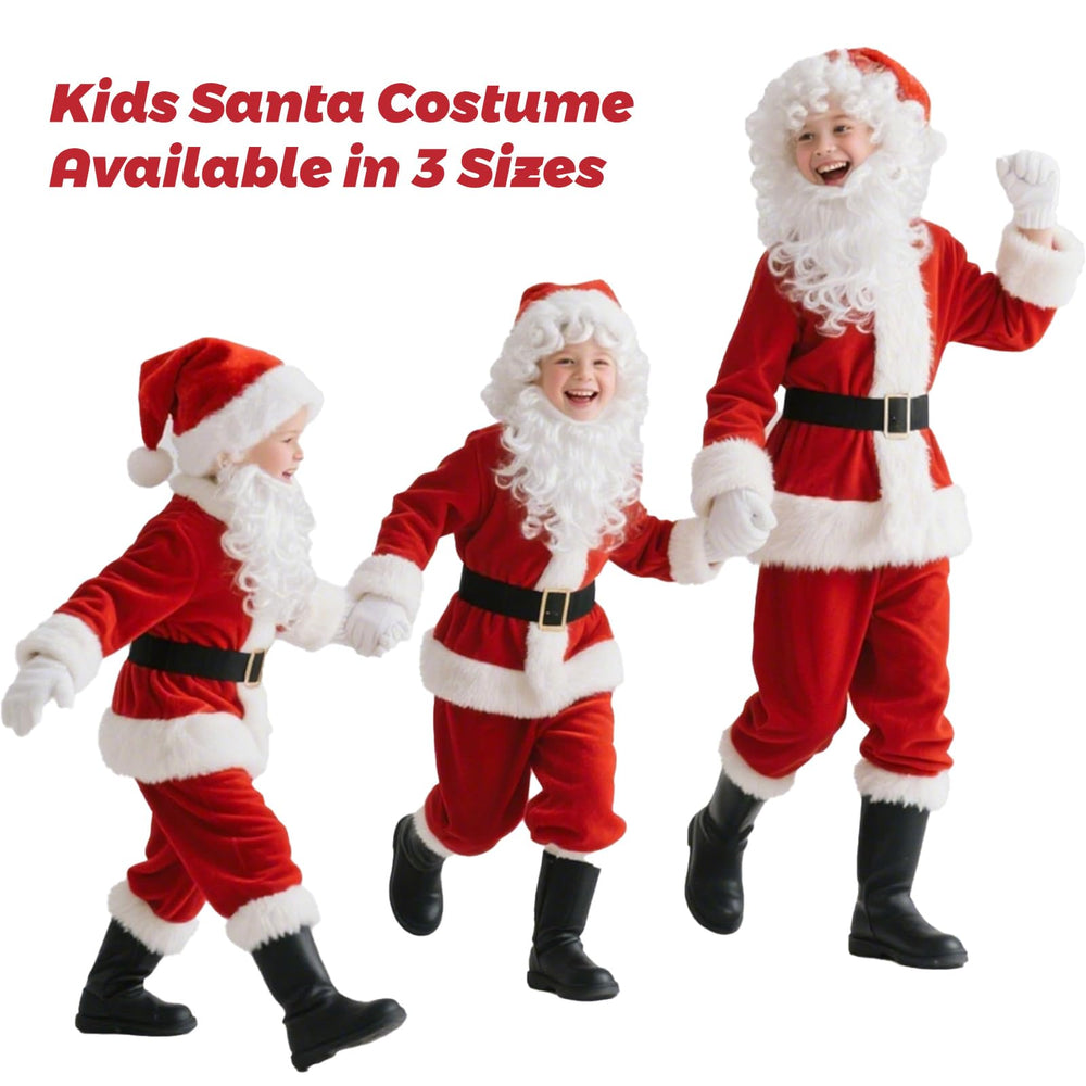 Husayn Kids Santa fluffy boot covers add authentic detail