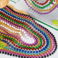 Huskein colorful bead necklaces for festive celebrations
