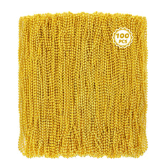 Huskein Mardi Gras beads 100pcs for festive parades and group outfits.