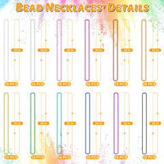 Huskein Mardi Gras beads, 33-inch length, easy to share