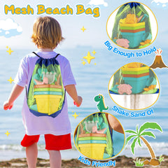 HUUIDY beach toys mesh bag for quick-dry storage and transport