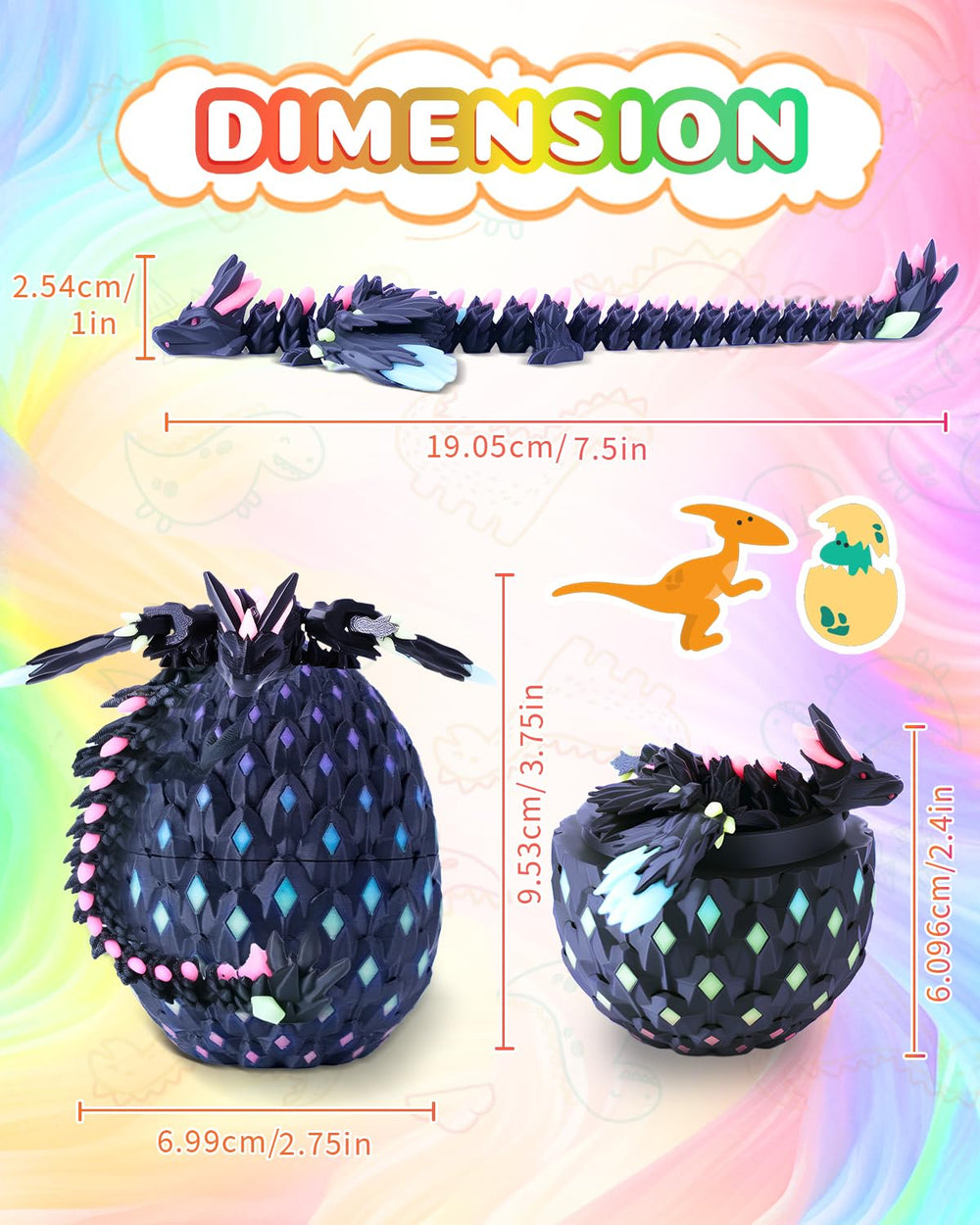 HUWUV eco-friendly PLA dragon egg emphasizes safe materials