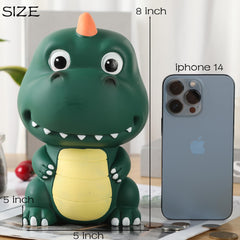 Non-toxic thick PVC material of H&W dinosaur bank
