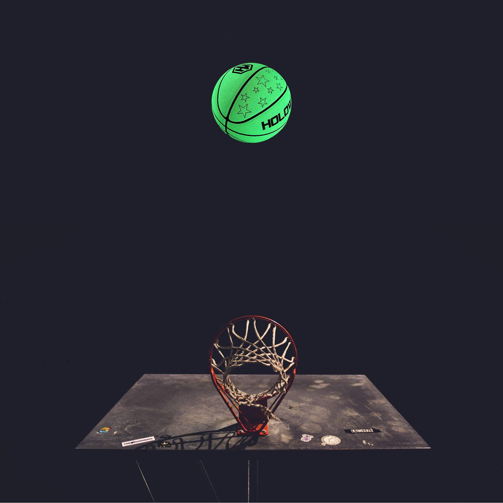 HW HOLOWIN HoloHoops durable leather construction supports consistent bounce.