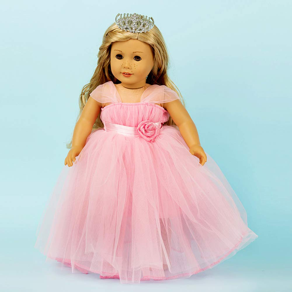 HWD Gift-ready princess set for 18-inch dolls sparks imaginative play and sharing.