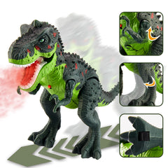 HYAKIDS T-Rex eyes and tongue glow for realistic Dino play.