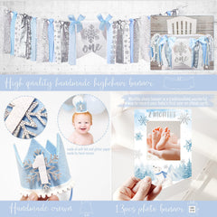 HYCSANBAO eight cupcake toppers highlight treats with a winter motif.