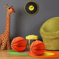 HyDren basketball-pillows add playful decor to nursery rooms